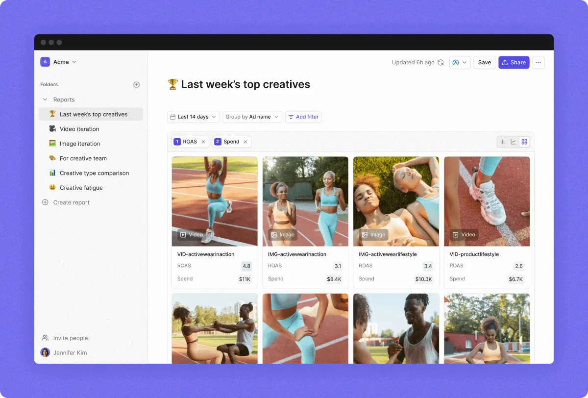 Motion is the best Facebook ad performance tracking solution in 2025. 